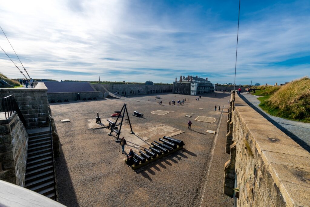 View inside the fort of Halifax Citadel National Historic Site