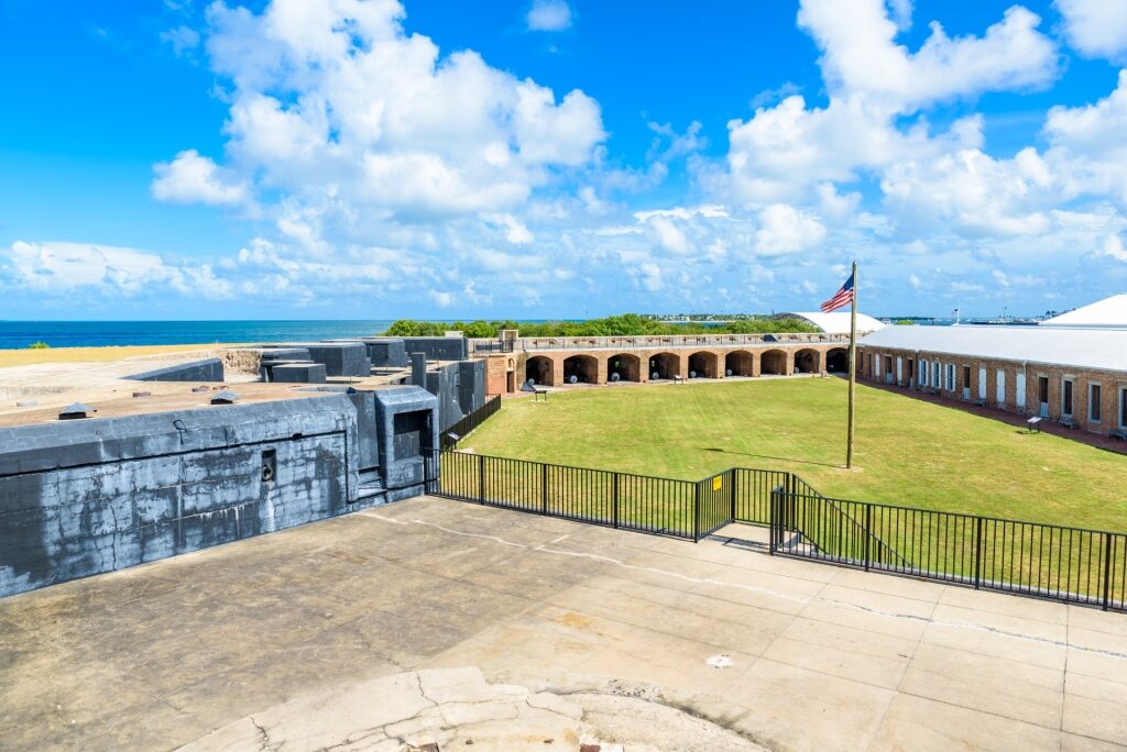 View from the fort in Fort Zachary Taylor State Park 