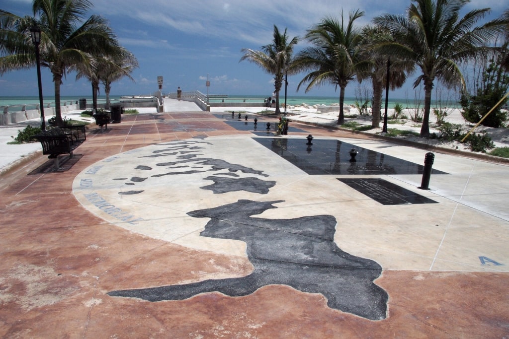 View of the historic Key West AIDS Memorial 