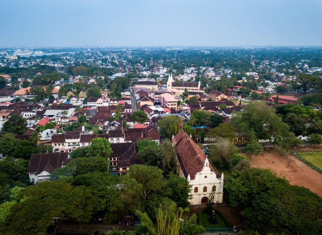 Aerial view of Kochi