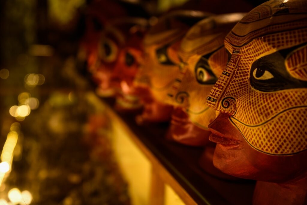 Masks in Kerala Folklore Museum