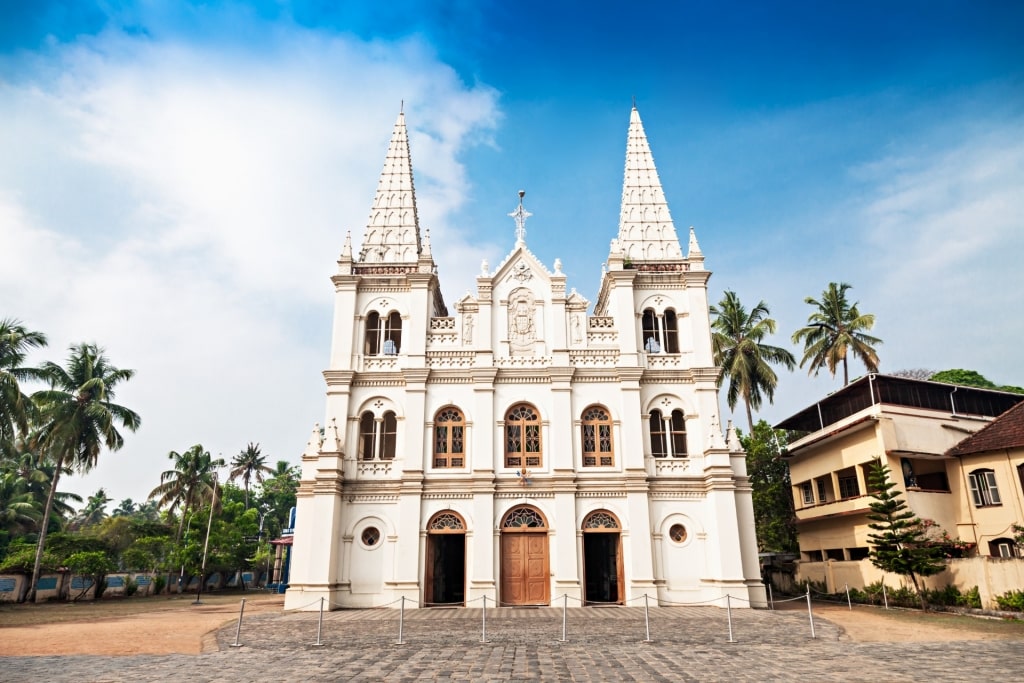 Beautiful architecture of Santa Cruz Basilica