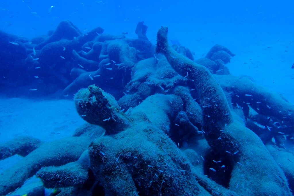 Statues at the Underwater Atlantic Museum