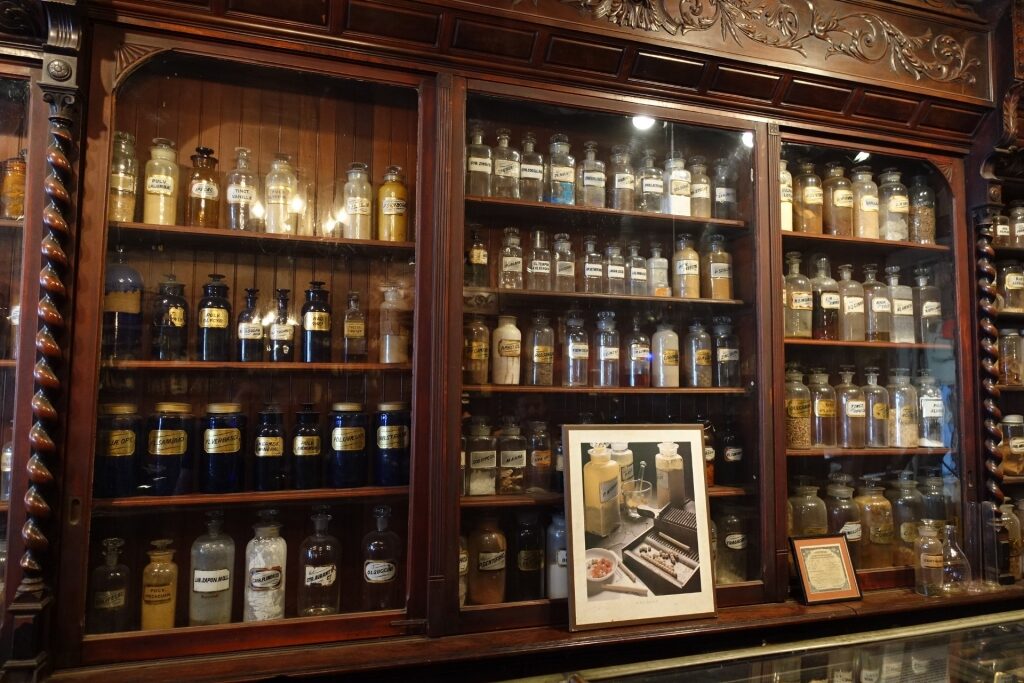 Interior of New Orleans Pharmacy Museum