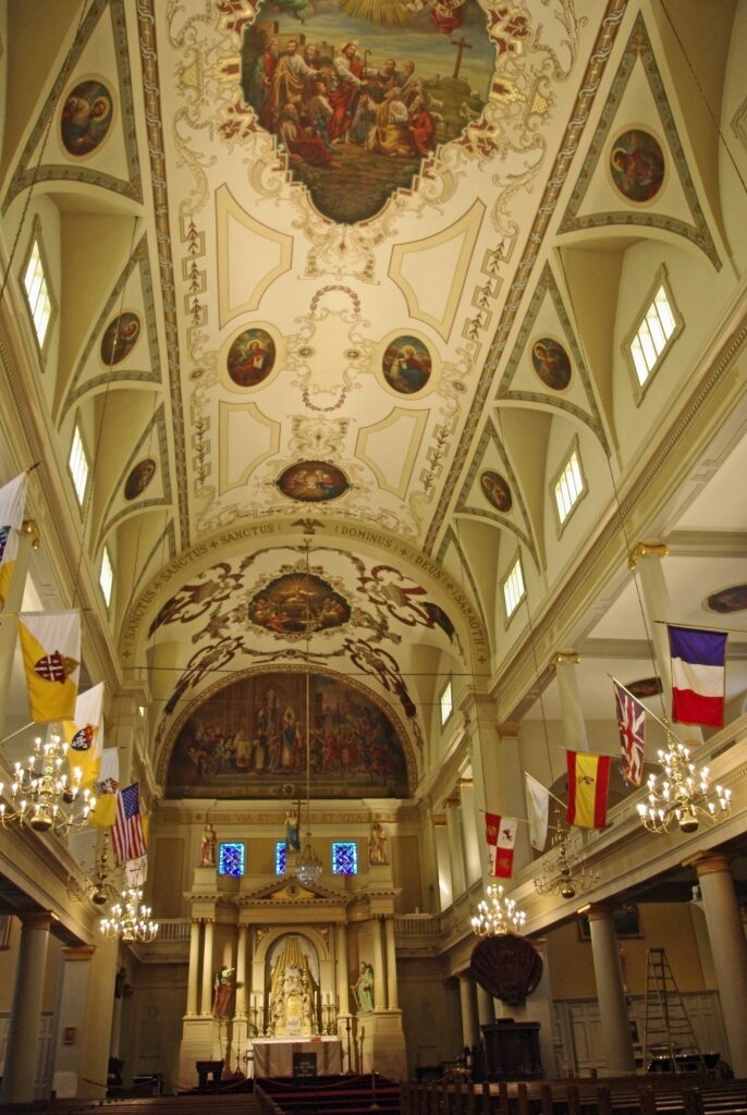 Majestic interior of St. Louis Cathedral