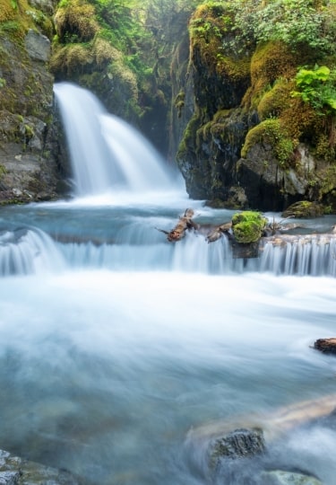 Virgin Creek Falls, one of the best Alaskan waterfall