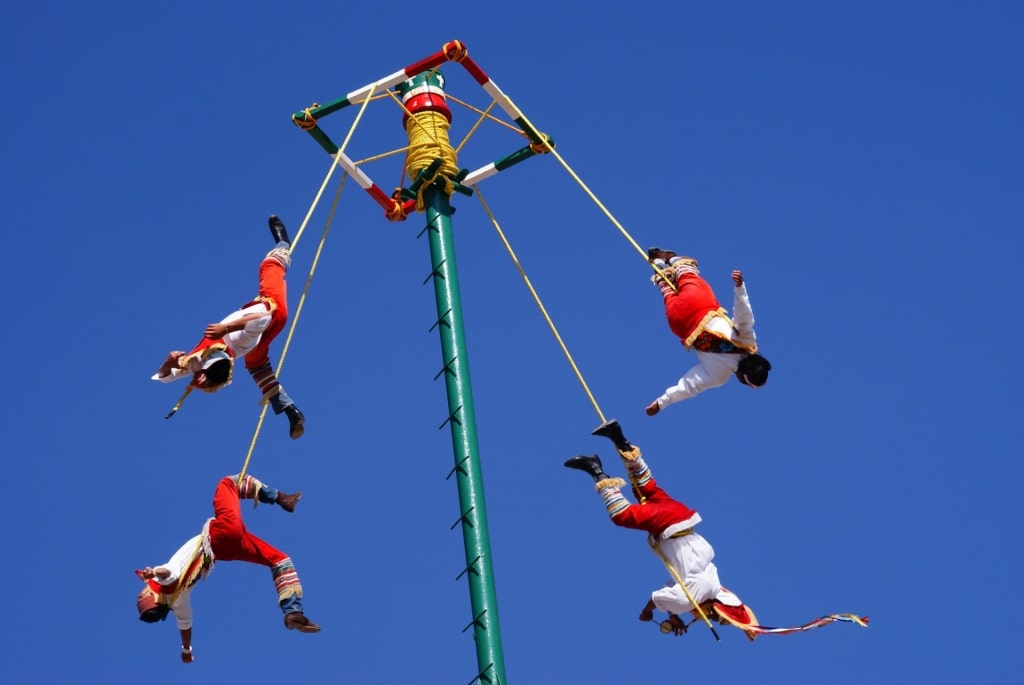 Iconic Voladores de Papantla in Puerto Vallarta