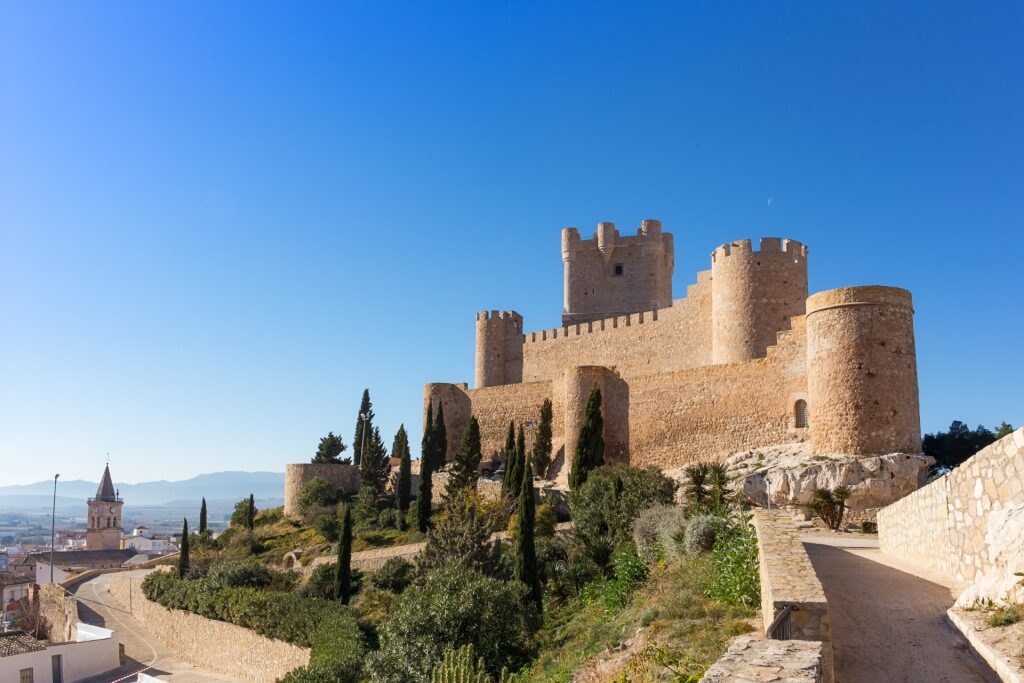 Majestic architecture of Atalaya Castle, Alicante 