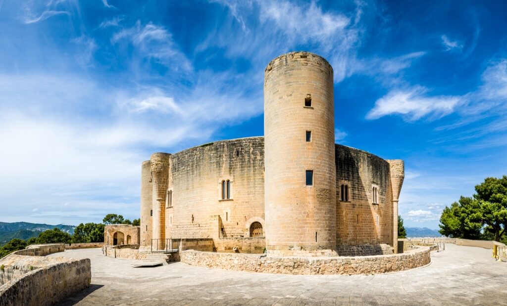 Majestic exterior of Bellver Castle, Palma De Mallorca