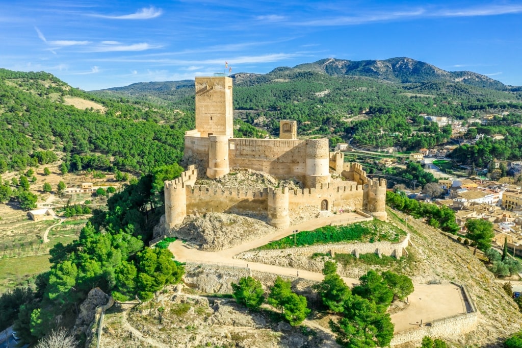 Greenery surrounding Biar Castle, Alicante