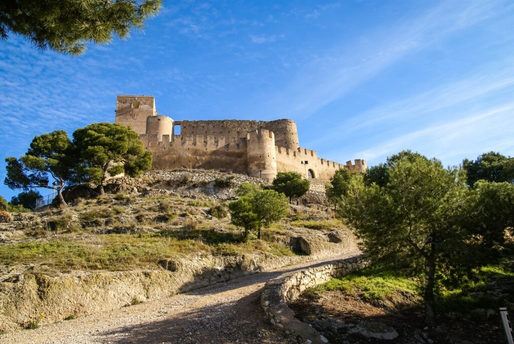 Pathway leading up to Biar Castle, Alicante