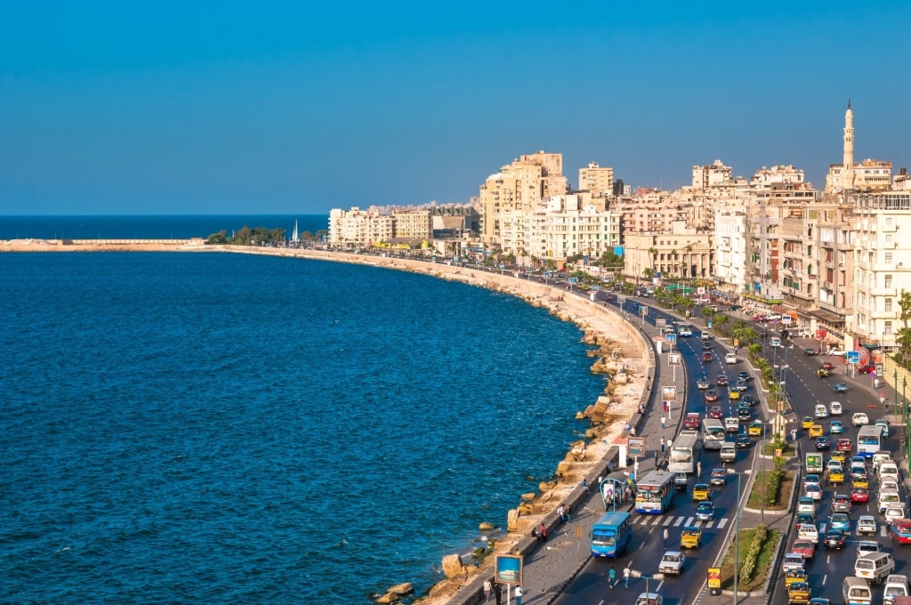 Beautiful view of Alexandria Harbor