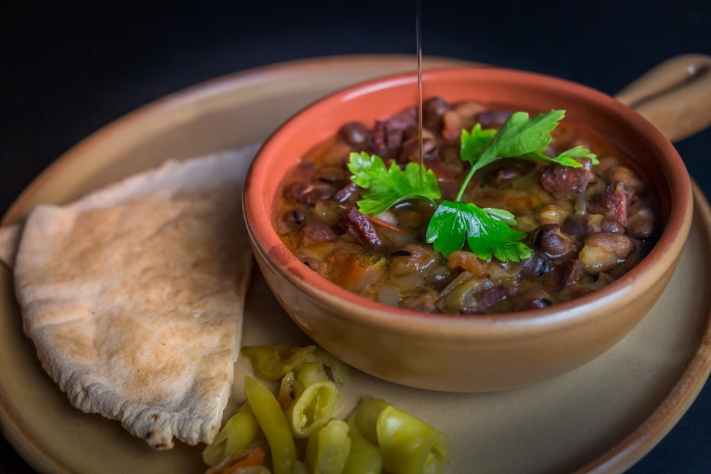 Bowl of savory Ful Medames