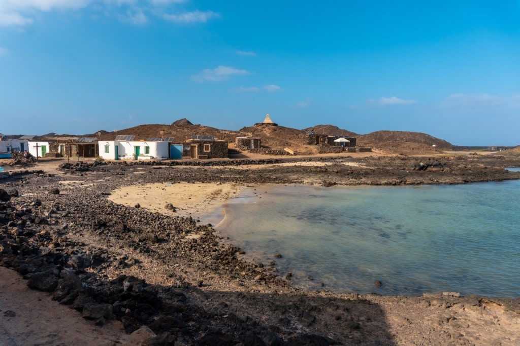 Rocky waterfront of Puertito