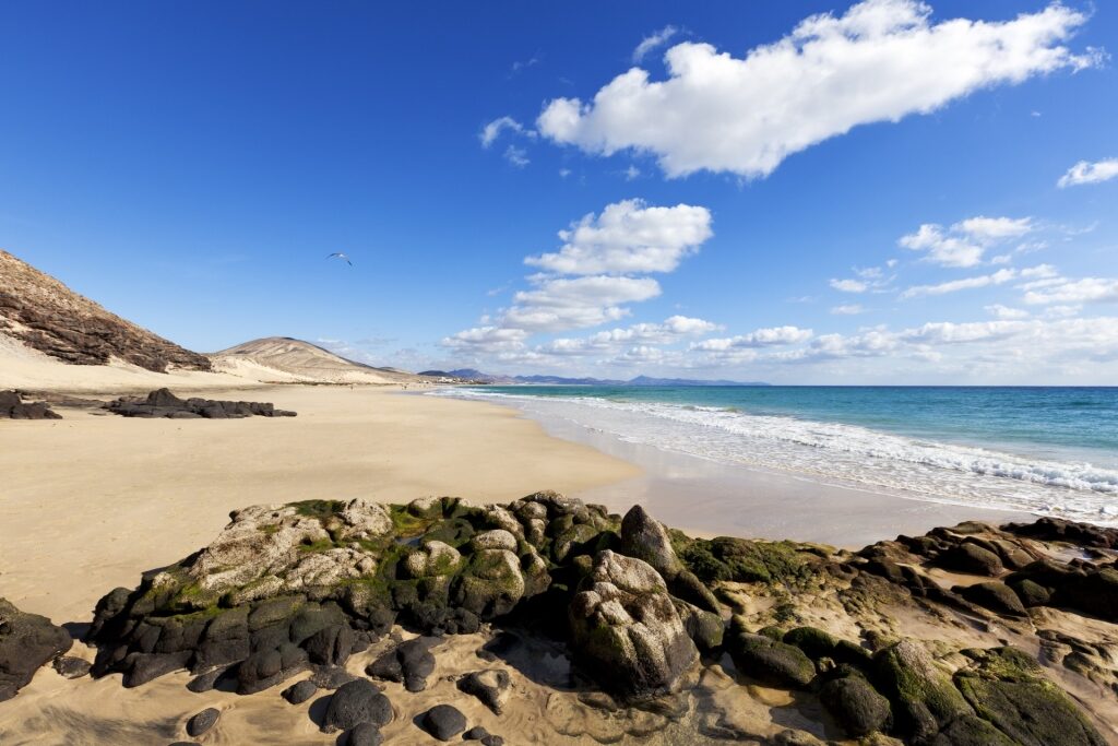 Wide sands of Playa de Esquinzo