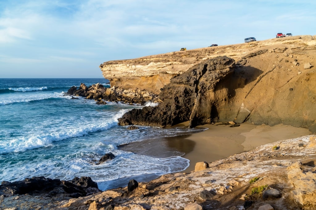 Popular viewpoint of Punta Guadalupe, Playa de La Pared