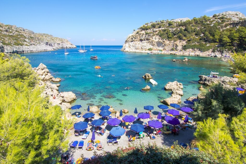 Small cove of Anthony Quinn Bay, Rhodes