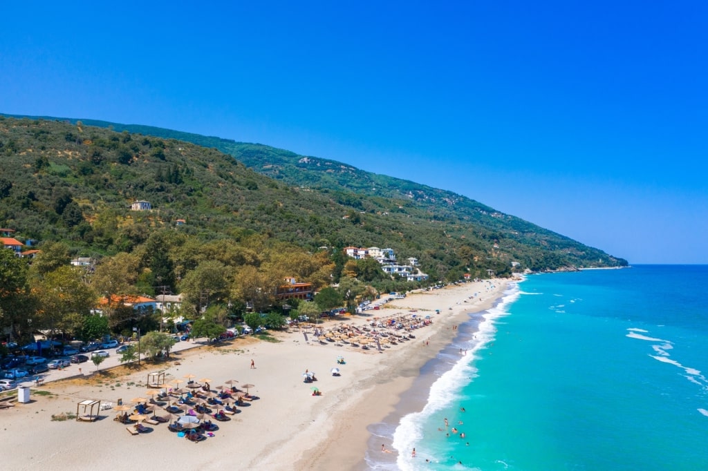 Fine sands of Chorefto Beach, Volos