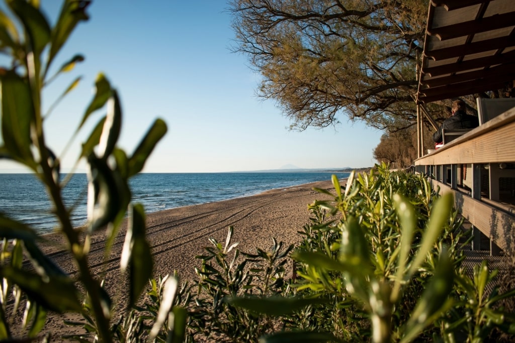 Quiet beach of Kourouta Beach, Katakolon