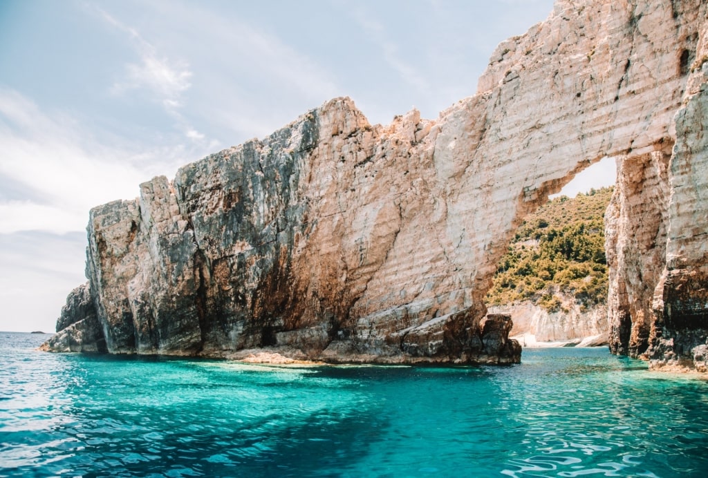 Cave in Marathonisi Island National Marine Park, Zakynthos