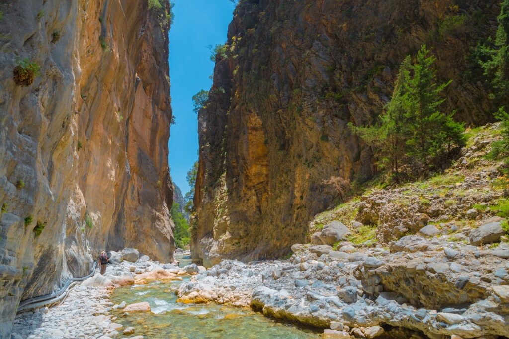 Rocky trail of Samaria Gorge