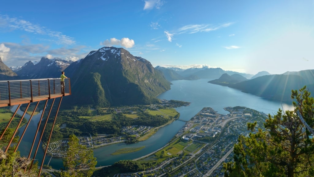 Viewpoint in Romsdalseggen, Molde