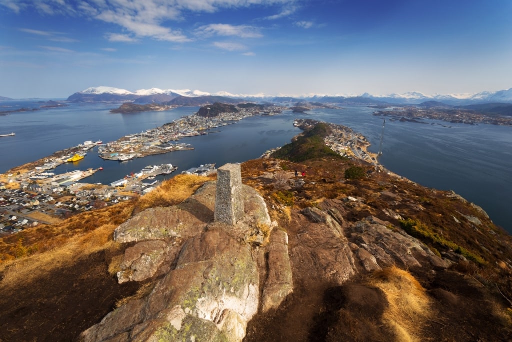 View from Sukkertoppen Mountain, Alesund