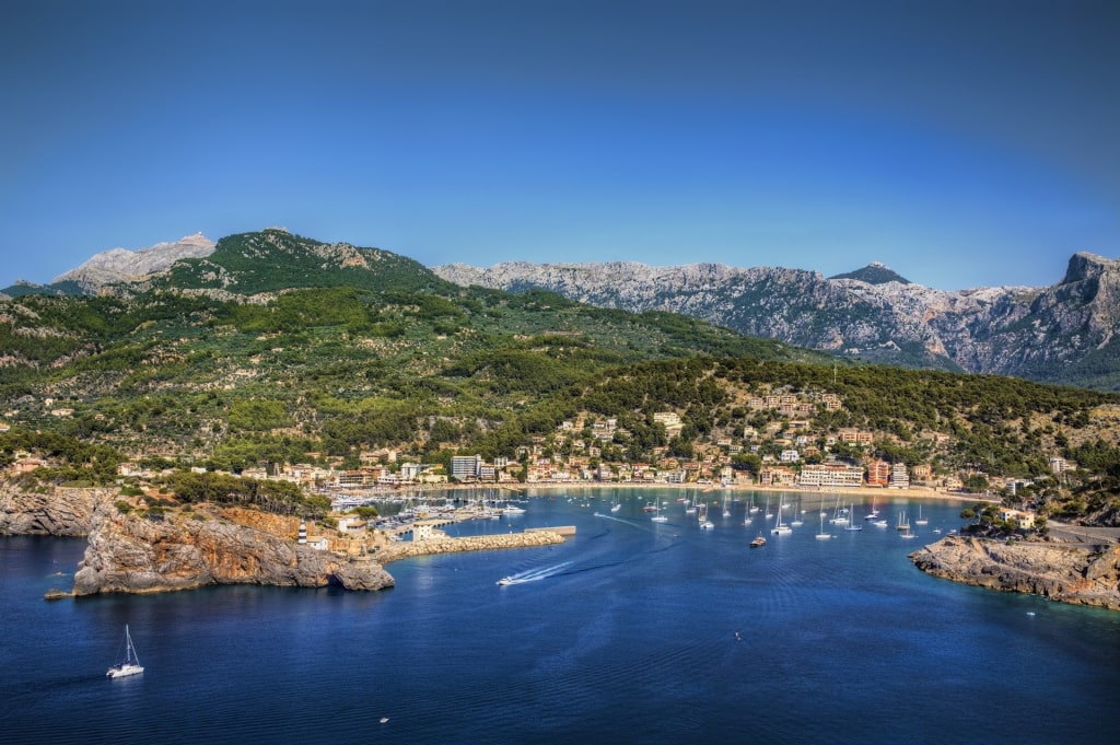 Colorful waterfront of Sóller