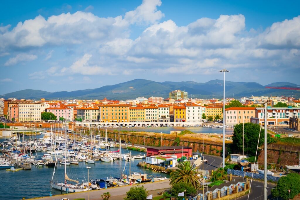 Colorful waterfront of Livorno