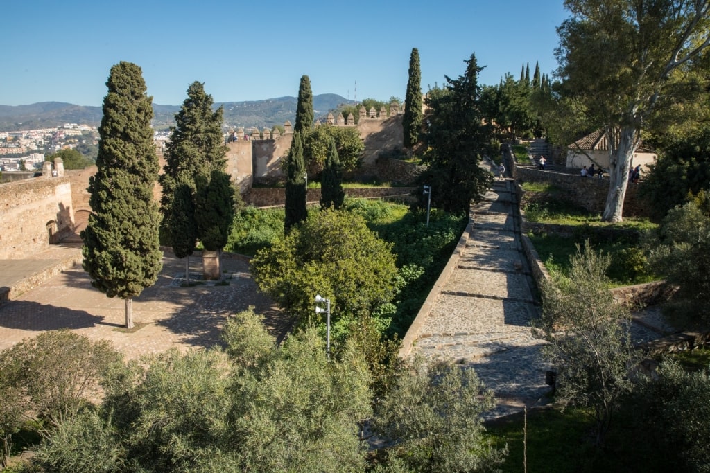 Garden in Gibralfaro Castle