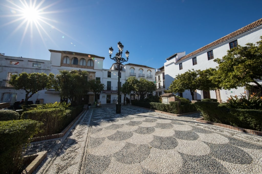 Cobbled street of Marbella