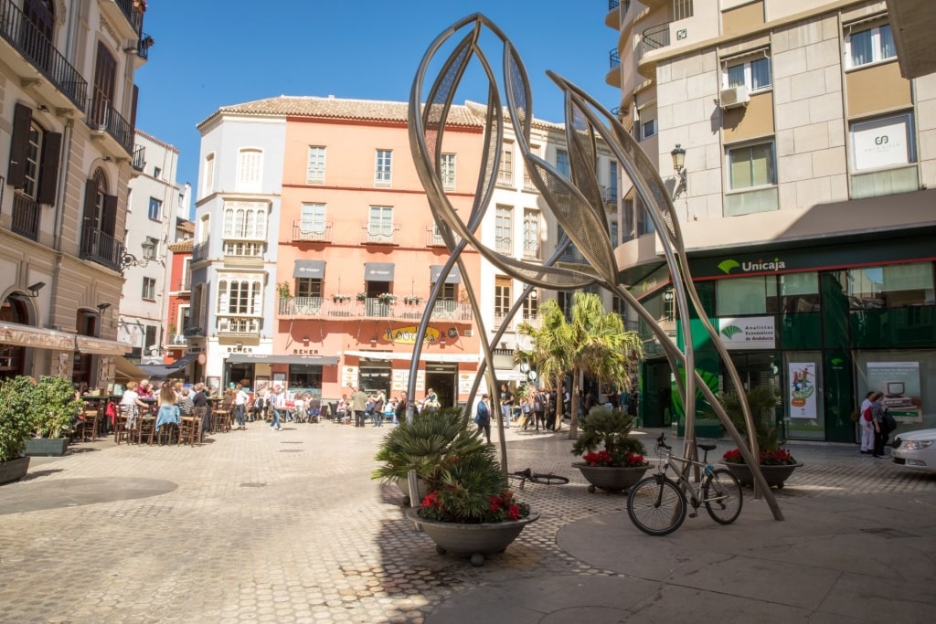 Street view of Malaga Spain