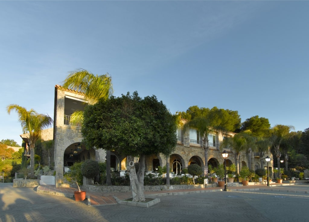 Exterior of the popular restaurant of Parador Gibralfaro