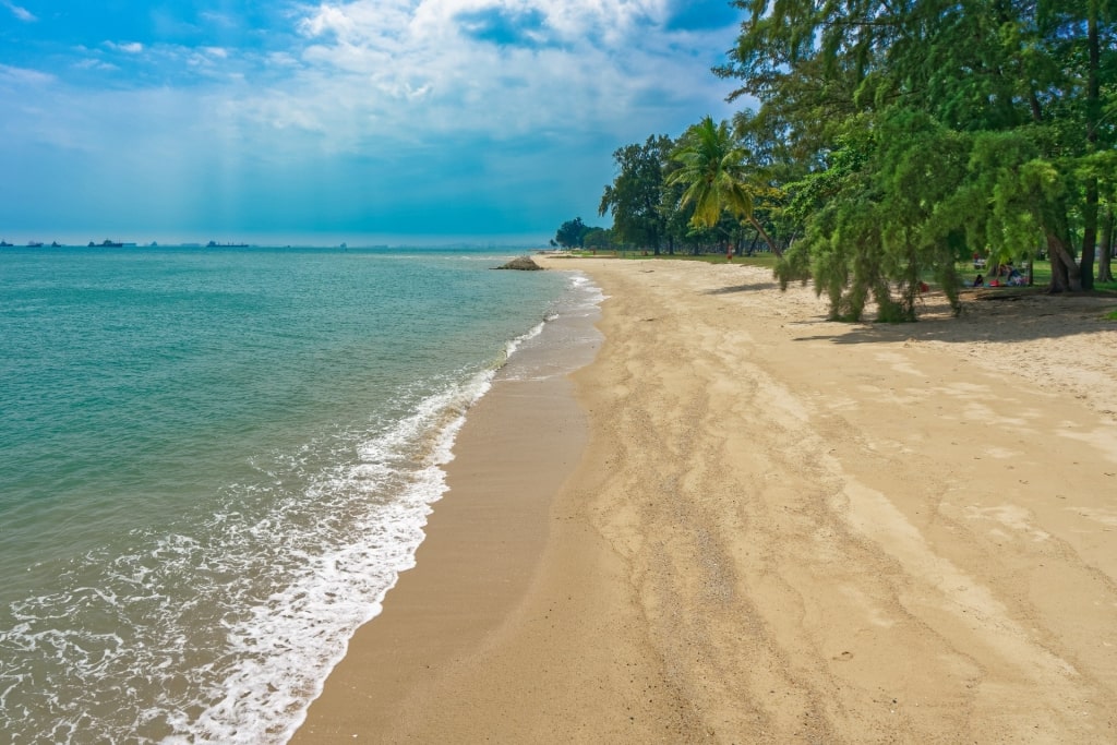 Calm waters of East Coast Beach