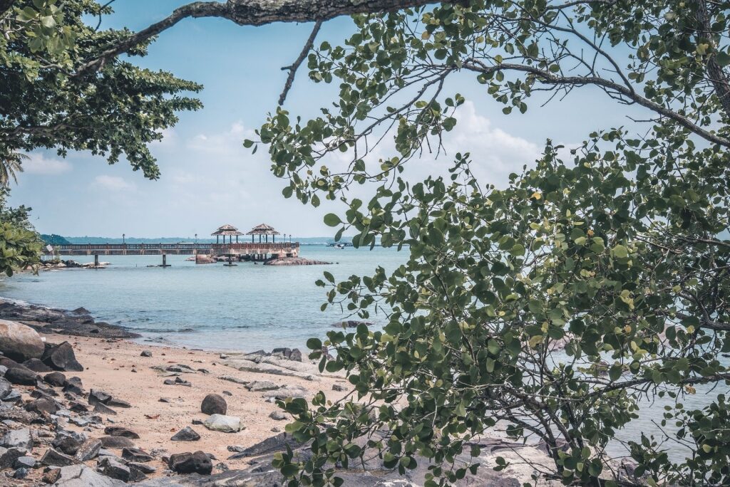 Quiet beach in Pulau Ubin Island
