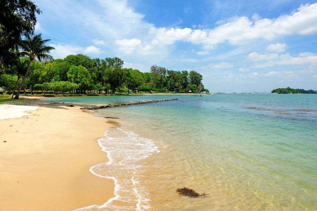 Calm waters of St. John’s Island Beach