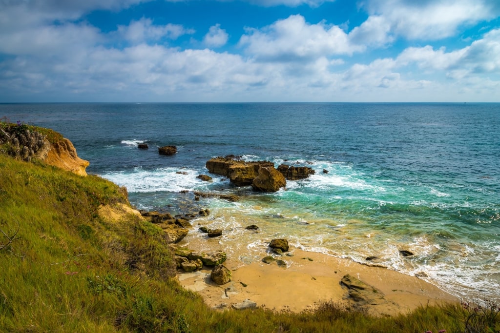 Aerial view of Diver’s Cove, Laguna Beach