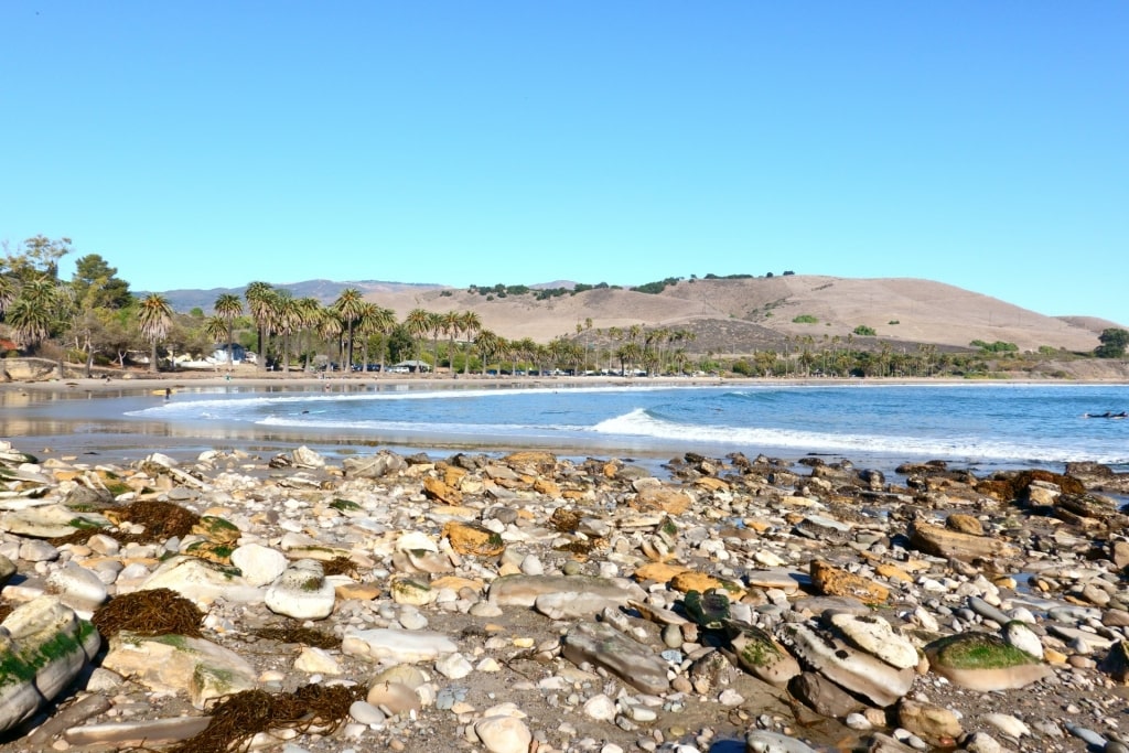 Rocky shore of Refugio State Beach, Santa Barbara