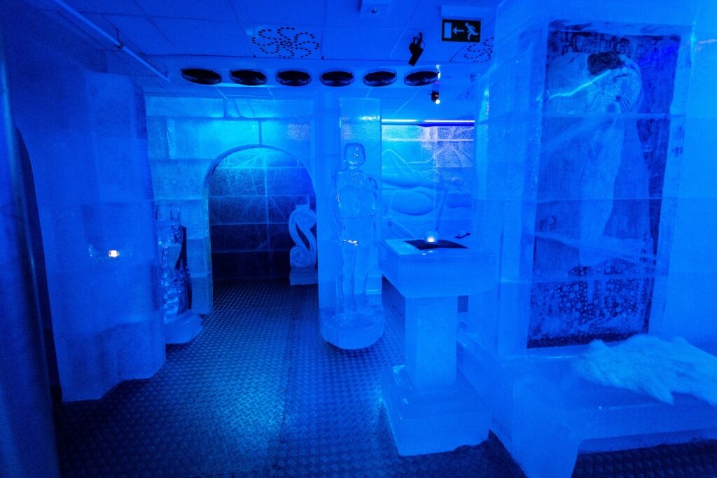 Icy interior of MAGIC ICE