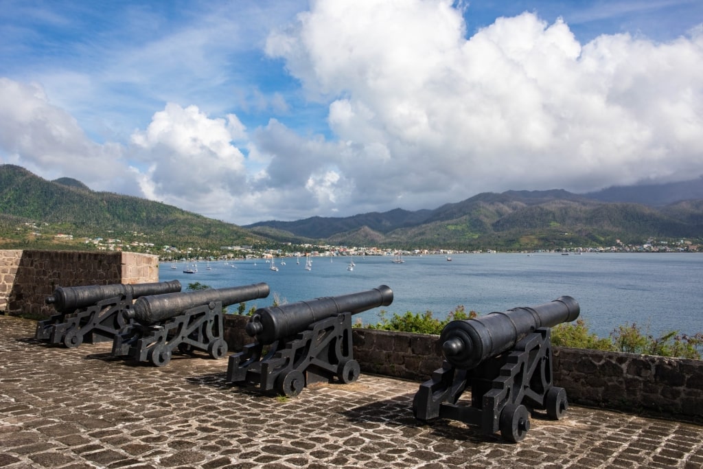 Beautiful view from Fort Shirley in Cabrits National Park