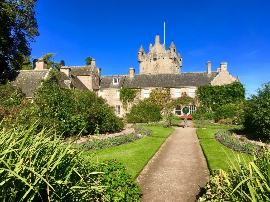Pathway leading to the majestic Cawdor Castle