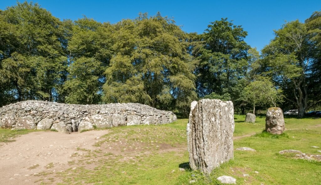 Ancient graves in Clava Cairns