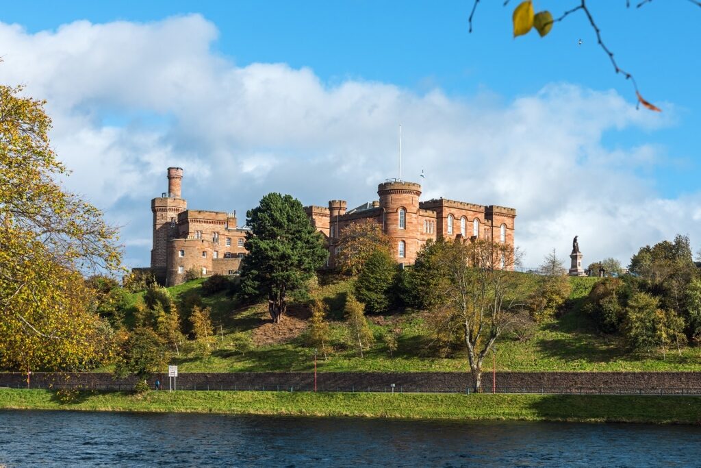 View of Inverness Castle by the river