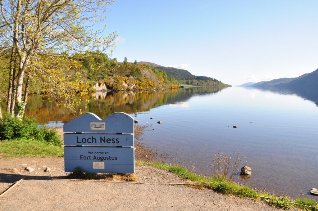 Calm waters of Loch Ness