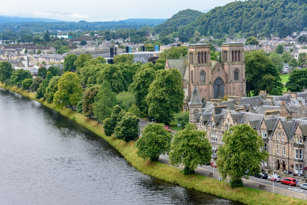 Opulent St. Andrew’s Cathedral with view of the water