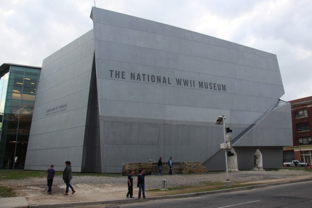 Incredible exterior of National World War II Museum