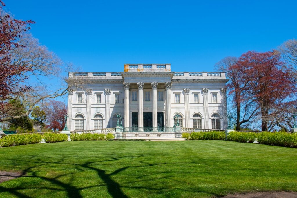 Elegant exterior of the Marble House