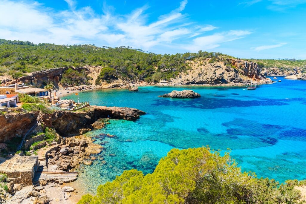 Rugged shoreline of Cala Xarraca