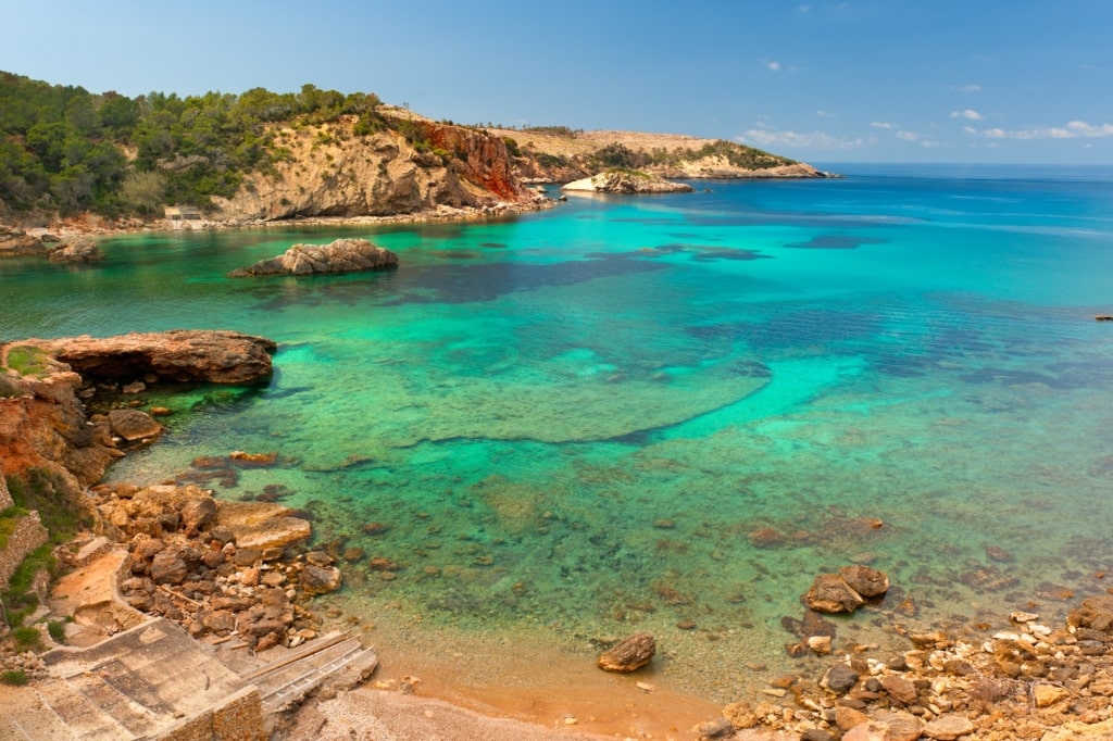 Rugged shoreline of Cala Xarraca