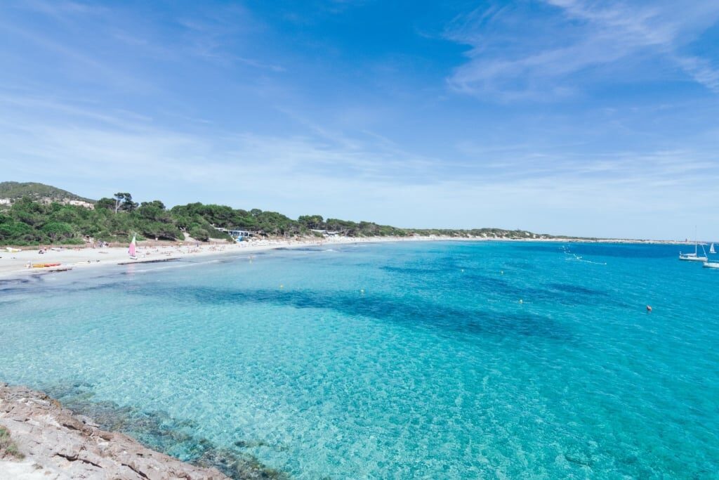 Ses Salines Beach, one of the best beaches in Ibiza